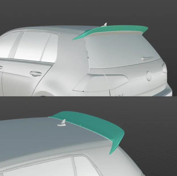 VW Golf MK7 Spojler gepeka