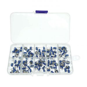 Trimeri potenciometri, 10mm ležeći 500R-1M, set 100 komada