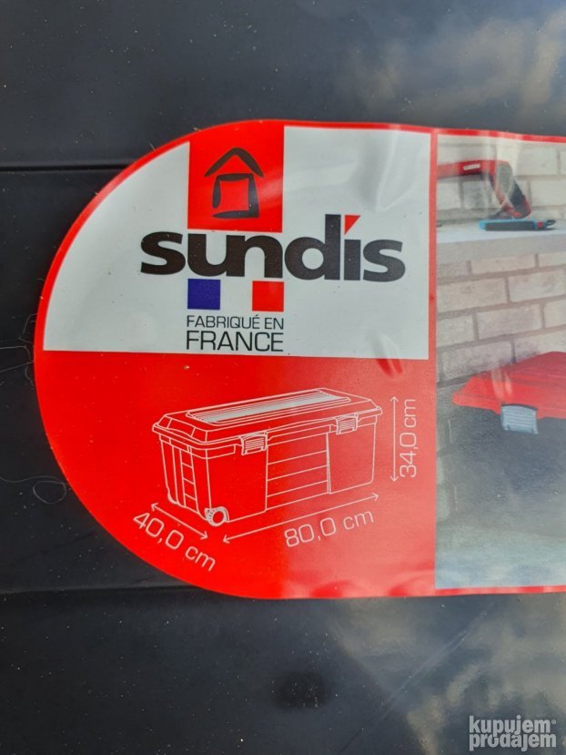 Plasticni sanduk sa tockicima  75L - Sindis