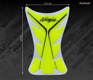 Nalepnice - Kawasaki Ninja Tank pad fluo zuti- stikeri- 2404