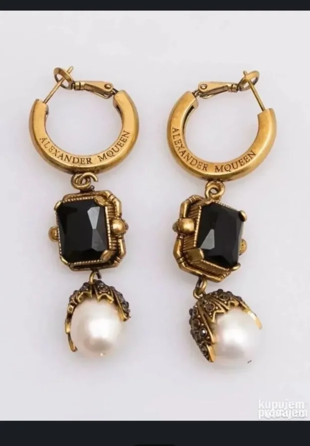 Alexander McQUEEN minđuše Pearl Drop