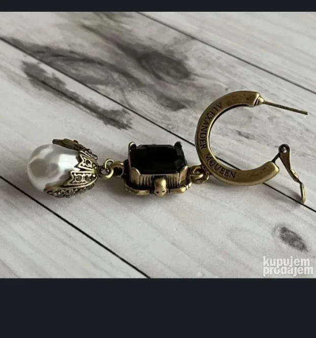Alexander McQUEEN minđuše Pearl Drop