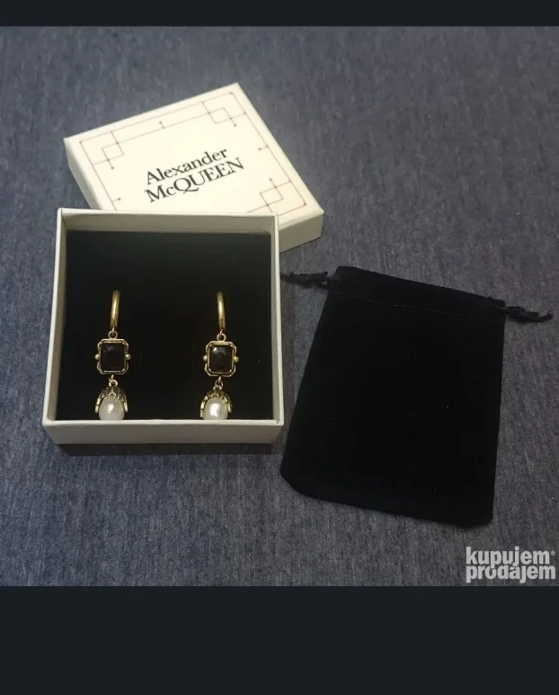 Alexander McQUEEN minđuše Pearl Drop
