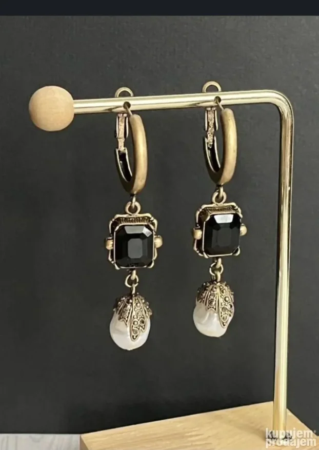 Alexander McQUEEN minđuše Pearl Drop
