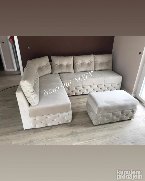 Nameštaj "MATA" Ugaona garnitura "LUX PLUS" bez stranica
