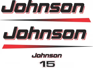 Johnson 15 nalepnice za vanbrodske motore