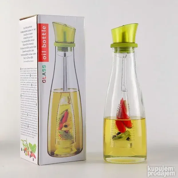 Staklena boca-dozator za ulje i sirce 500ml NOVO