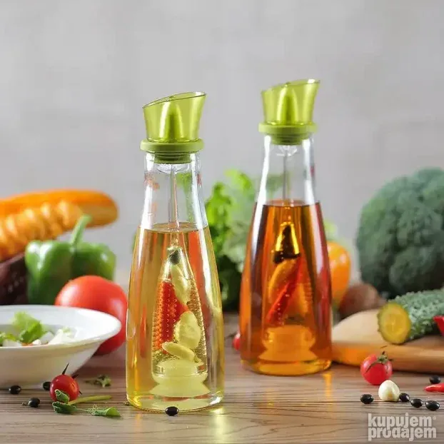 Staklena boca-dozator za ulje i sirce 500ml NOVO
