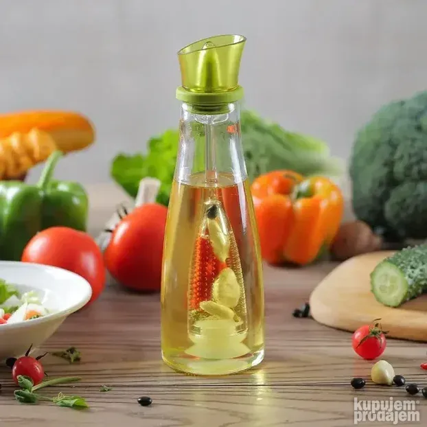 Staklena boca-dozator za ulje i sirce 500ml NOVO