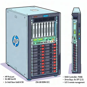HP ProLiant DL380 Gen10 2x Intel Xeon Gold 6130 256GB RAM