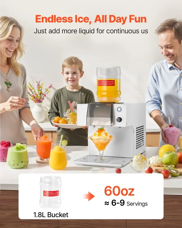 Masina Za Pahuljasti Led Drobljenje Leda 40kg/24h vv