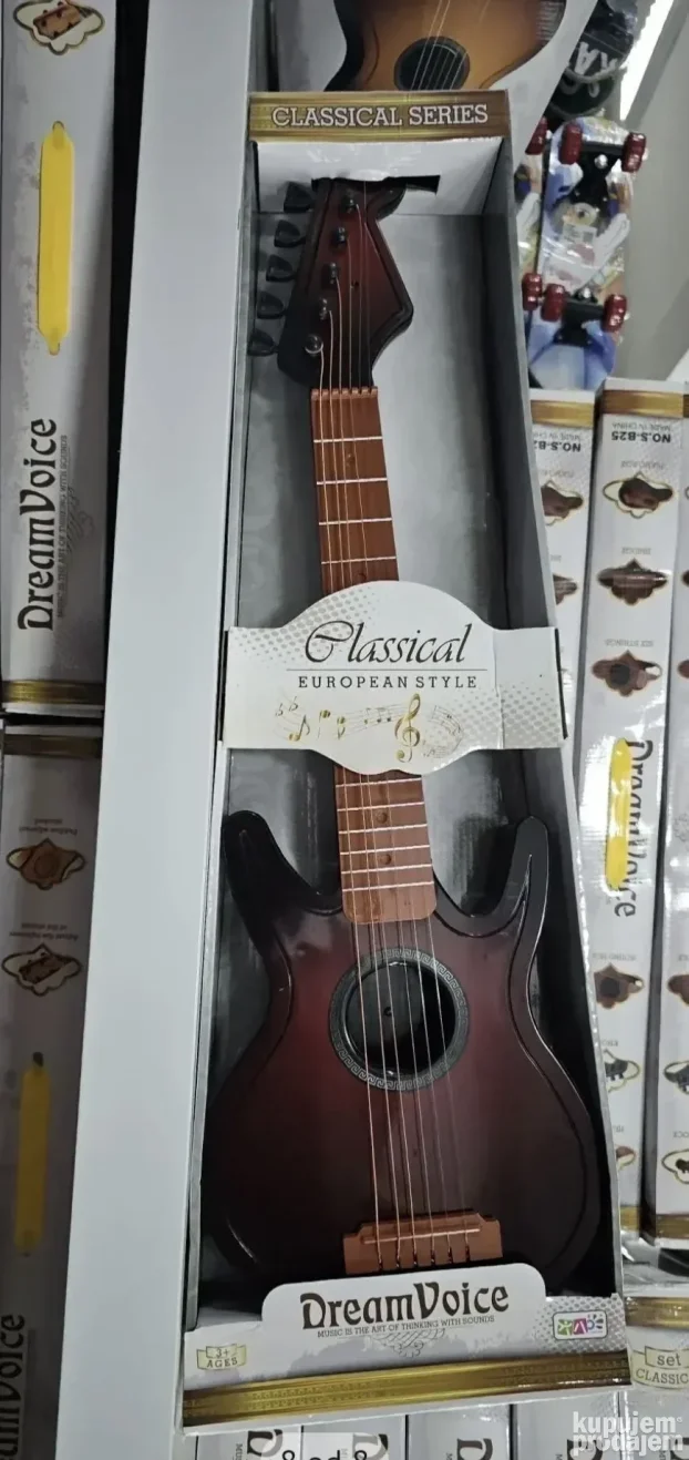 Gitara Za Decu Drvena Dečija Gitara 72cm (NOVO)