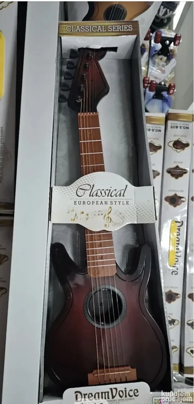Gitara Za Decu Drvena Dečija Gitara 72cm (NOVO)
