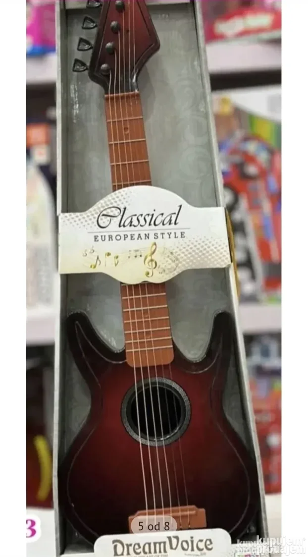 Gitara Za Decu Drvena Dečija Gitara 72cm (NOVO)