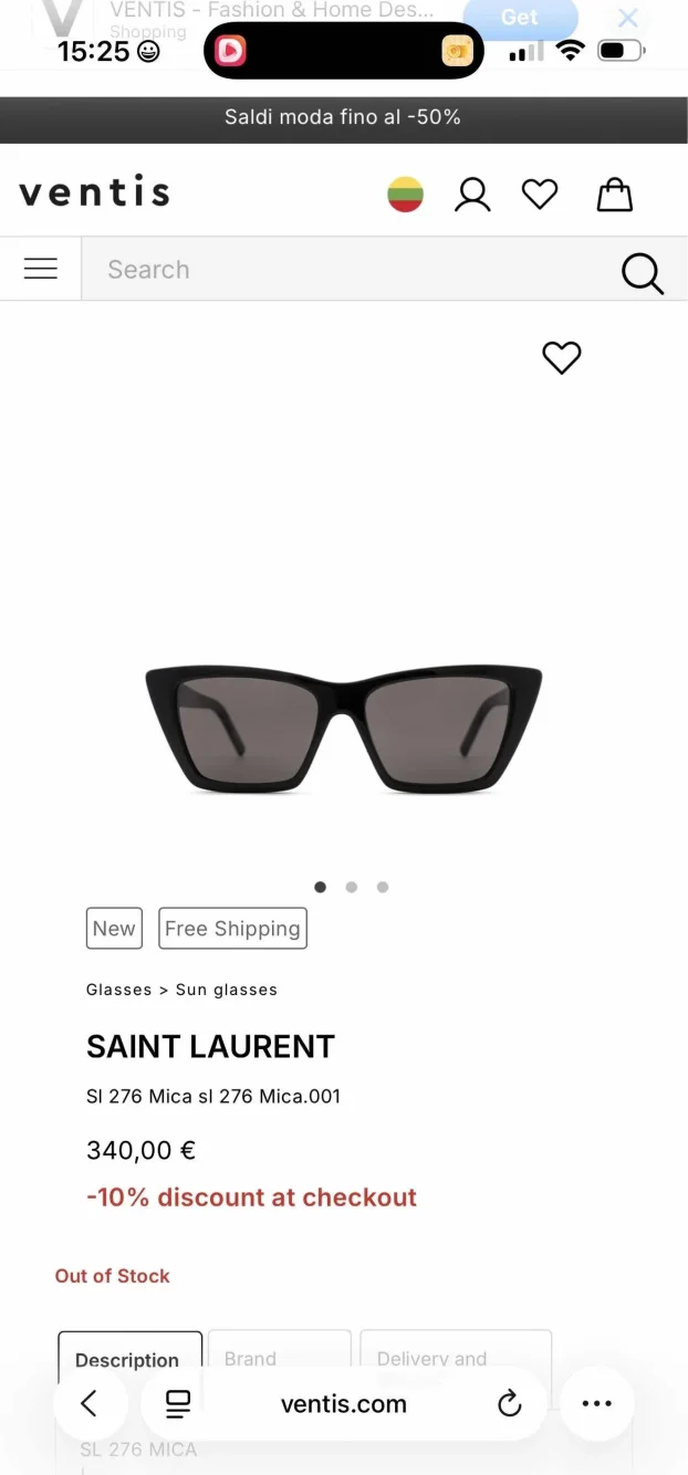 Saint Laurent Sl 276 ketaj sunčane naočare