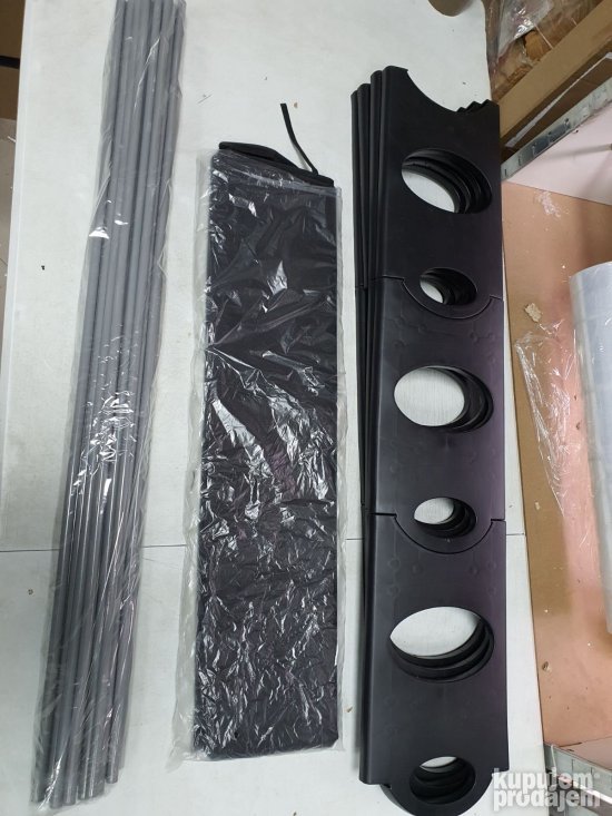 Modularni Cipelarnik 90x25x140cm Crni- Pratik Living