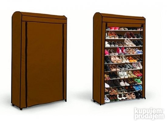 Modularni Cipelarnik 90x25x140cm Crni- Pratik Living