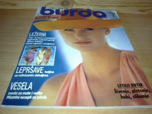 BURDA Juli 1991.godina sa KROJNIM tabacima