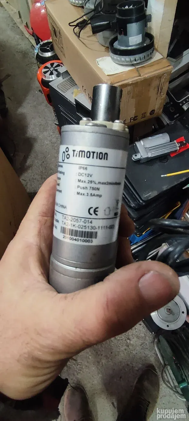 dva el.klipna linearna motora timotion 12v.3,5a.750n.3cm.