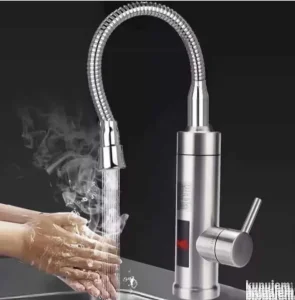 Brzo zagrevajuca Inox slavina protocna sa fleksi lulom