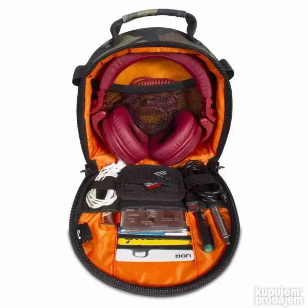 UDG Ultimate DIGI Headphone Bag Black Camo Orange Inside