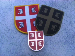 Znak Vojske Srbije metalni i dva prišivka