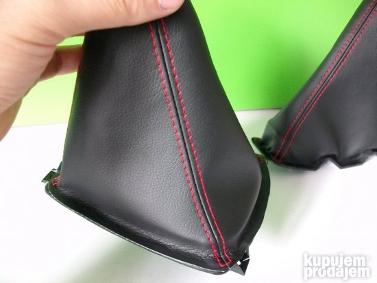 HYUNDAI COUPE kožica menjača i ručne (96-2000) CRVENI KONAC