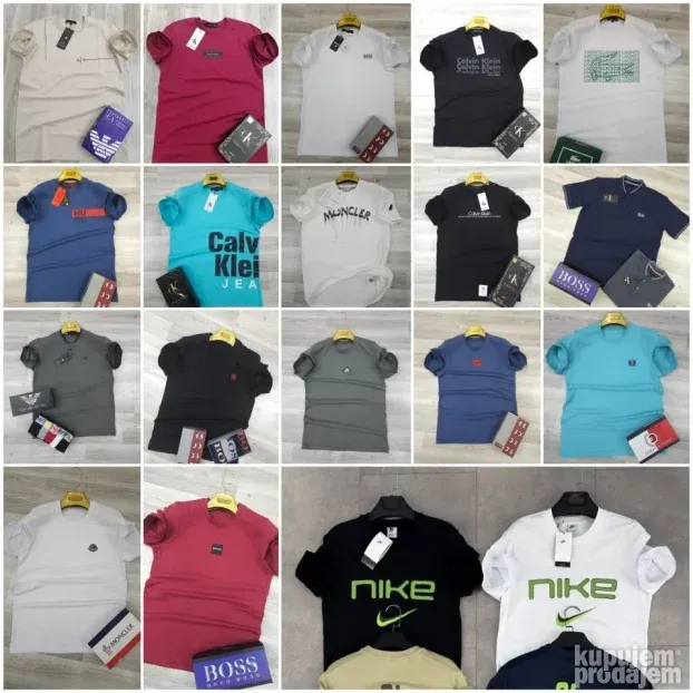 Majice Markirane PAMUK Hugo Nike Lacoste Calvin Klein