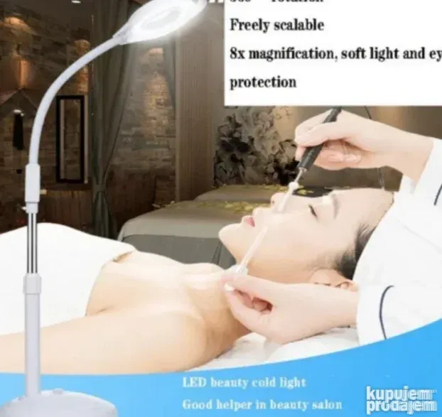 Profesionalna LUPA Sa LED Lampom Za KOZMETIČKE Salone