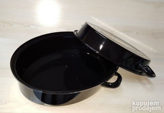 Šerpa serpe pekač emajl ovalna 38 cm sa poklupcom Apex NOVO