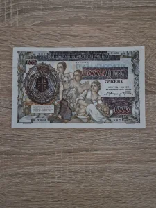 1000 dinara 1941 ZAMENSKA