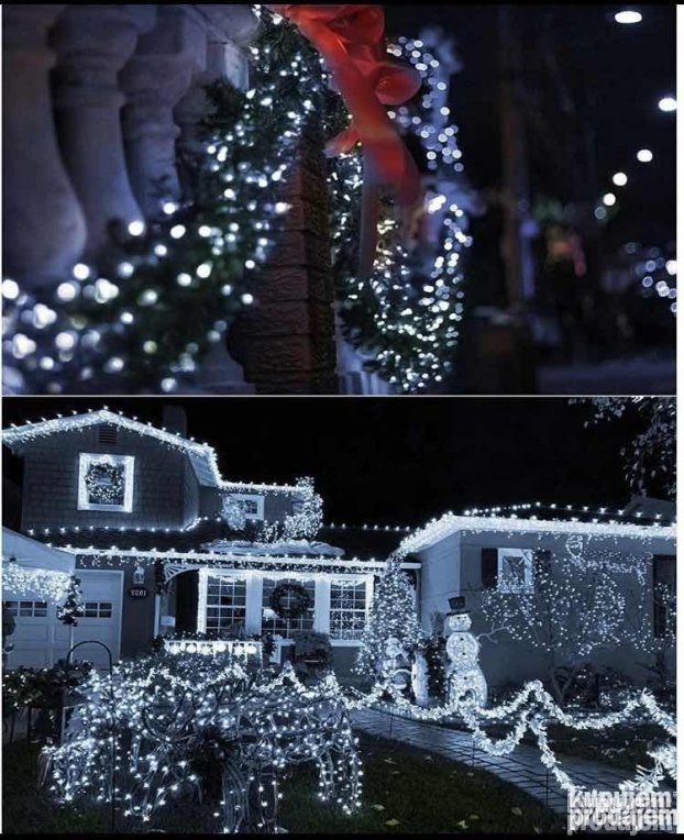 Led sijalice od 100m vodootporne bele i zute