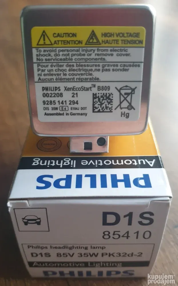 Xenon D1S Philips 6000k - 2 Komada