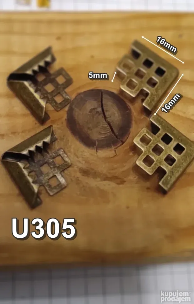 Uglovi za knjige/rokovnike korneri   U304  /U305  /U306/