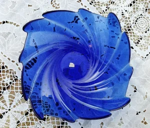 Vintidž činija za serviranje ARCOROC FRANCE, Deep Blue 32 cm