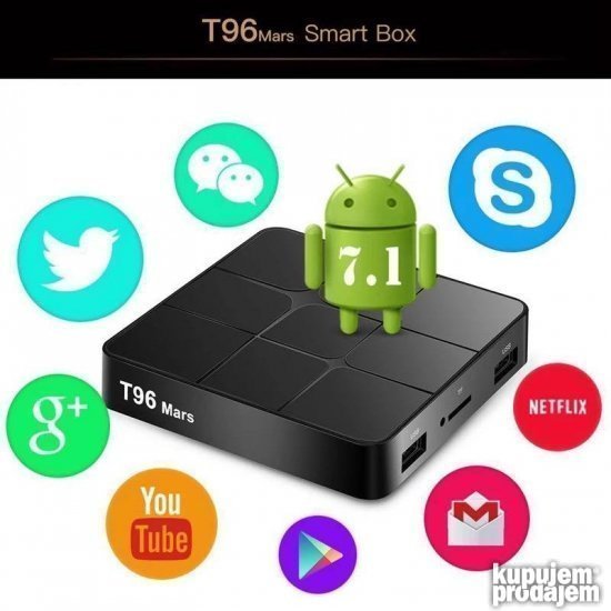 T96 MARS 64bit 4K Android smart TV BOX Android box 2GB/16GB