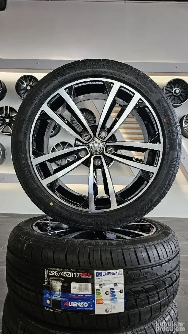 nov letnji set 17" 5x112 volkswagen i 225/45 r17 altenzo