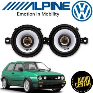 Volkswagen Golf Mk2 komplet zvučnika Alpine SXE CX