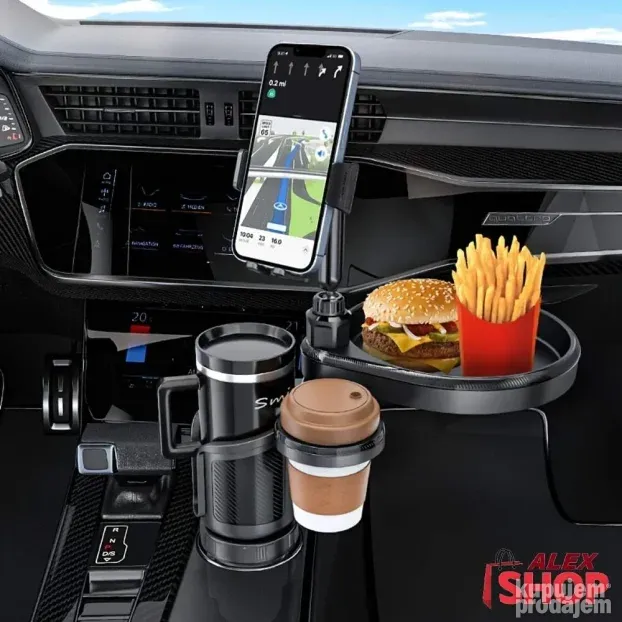 4u1 veliki auto držač za hranu piće i telefon