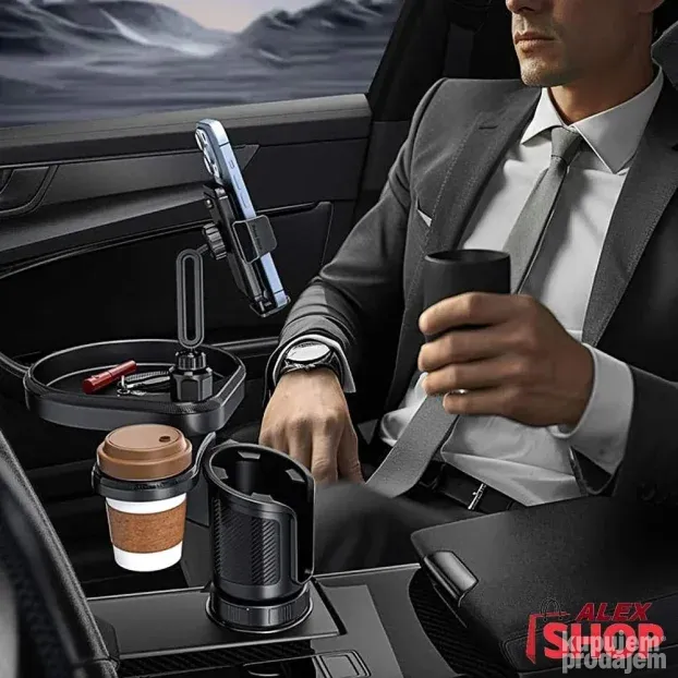 4u1 veliki auto držač za hranu piće i telefon