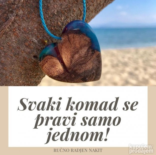 Ručno rađeno srculence od epoxy smole