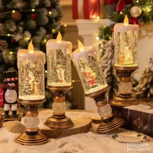 NOVO! Fenjer Lampa Deda mraz Novogodisnji ukras Lampa Deda m