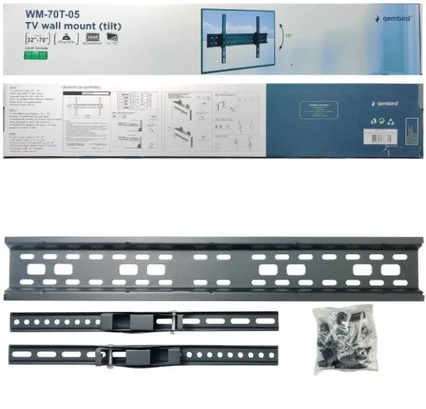 Zidni nosač za TV 32-65” - Nagibni tanak dizajn tv nosac NOV