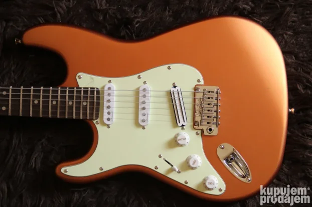 Harley Benton Strat 25th anniversary firemist lefthand