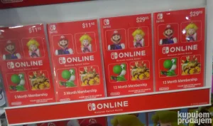 Nintendo Switch Online EU US/eShop Gift Cards/Wallet Dopune