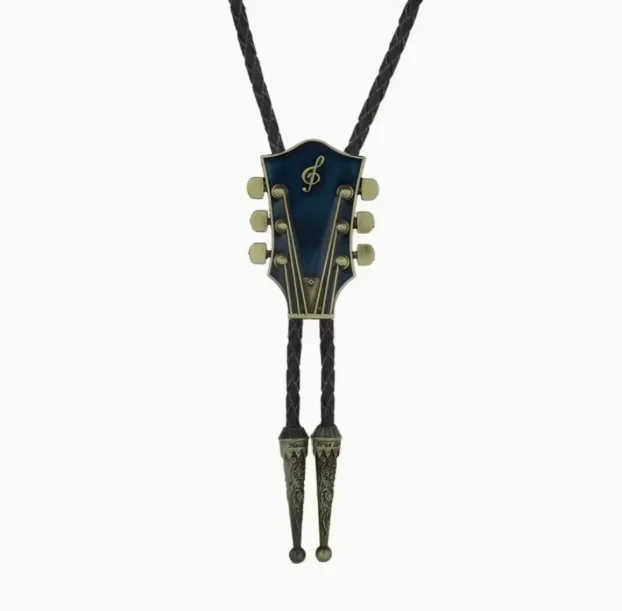 Vestern Gitarska glava Bolo Kravata Rock 'n' Roll