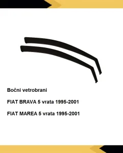 Vetrobrani Deflektori Usmerivaci Vazduha, Fiat Brava (95-01)