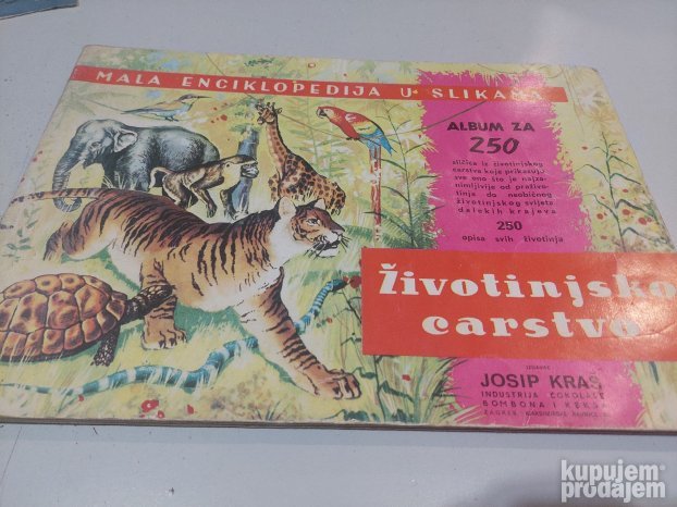 Životinjsko carstvo Album za 250 sličica Zagreb 1987 Kras