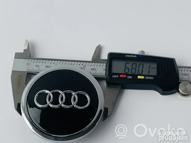 Audi  - Čepovi za ALUFELNE - CRNI 69 mm 4B0 601 170 A