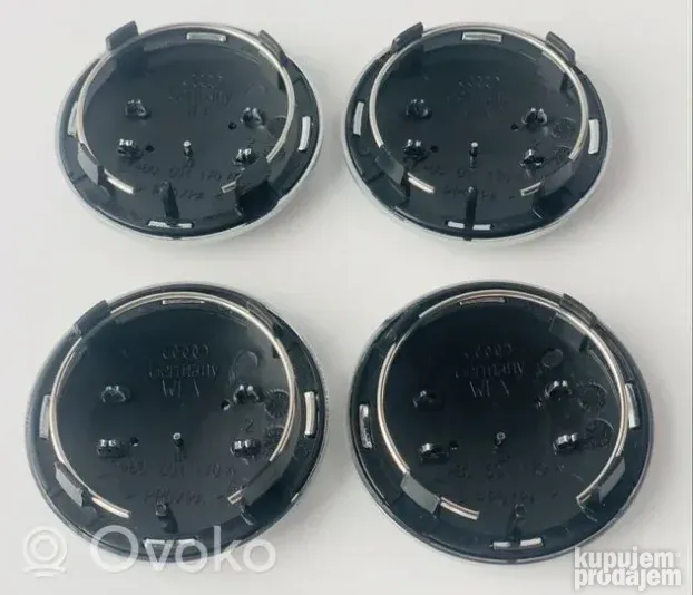Audi  - Čepovi za ALUFELNE - CRNI 69 mm 4B0 601 170 A